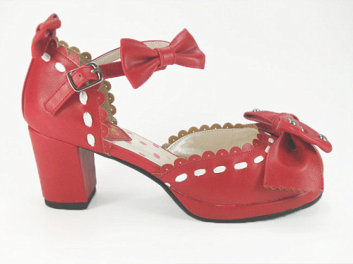 Red & 7cm heel + 1.5cm platform