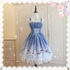 Le Miroir -Butterfly Pavilion- Lolita Normal Waist Corset JSK