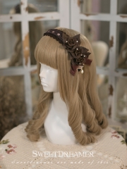 Cutie Creator Vintage Rosa Odorata Lace Pearls Lolita Headbow