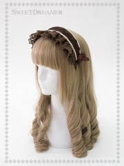 Cutie Creator Brown Lace Fabric Loltia Headbow