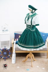 Fantastic Wind -The Brave Navigator- Sailor Collar Lolita Blouse + Skirt Set - SAME DAY SHIPPING