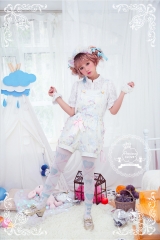 Precious Clove -Royal Milk- Sweet Lolita overalls