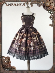 Infanta -Antique Mechanical Doll- Steampunk Lolita Jumper Dress