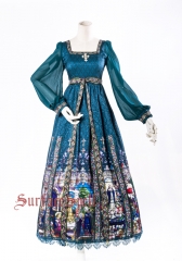 Surface Spell -The Rosary- High Waist Gothic Lolita OP Dress