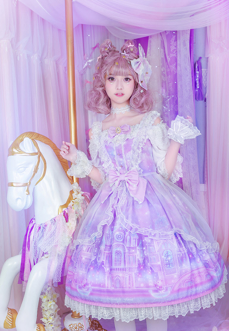 Moonlight Forest -Fantasy Castle- Lolita Jumper Dress Version II with ...