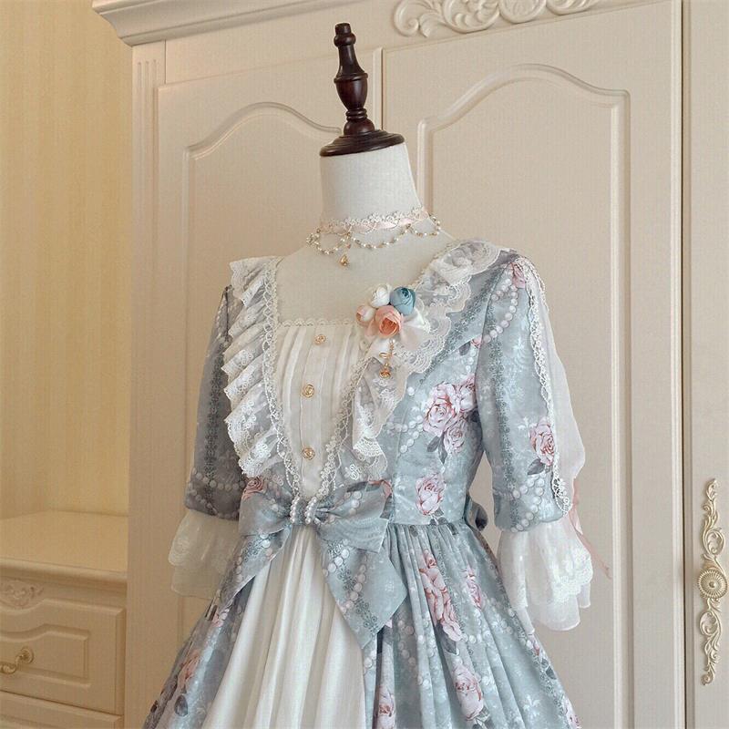 Le Miroir -The Fragrant Flower Wall- Classic Lolita OP Dress