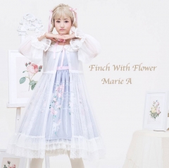 Marie A -Finches and Flowers- Outer Layer Dress