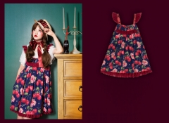 Pretty Rock Baby -Large Cherry- Casual Lolita Jumper Dress Version II