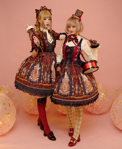 Gothic Lolita Dress Solid Color JSK Multiple Color Dress – 42Lolita