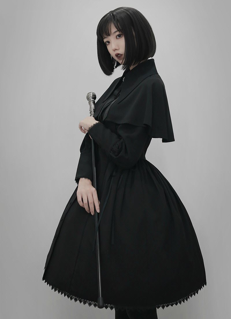 Your Gift -The Dark Memories- Gothic Lolita Jacket (OP Dress) and Cape