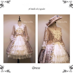 Nia Lolita -Al Ballo di Capulet- Lolita Open Front OP Dress