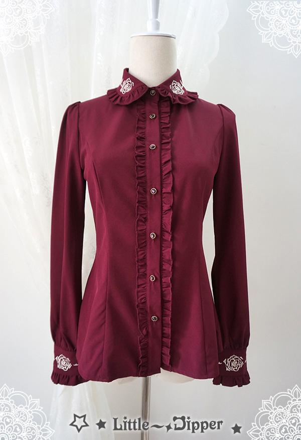 Little Dipper Rose Embroidery Lolita Blouse