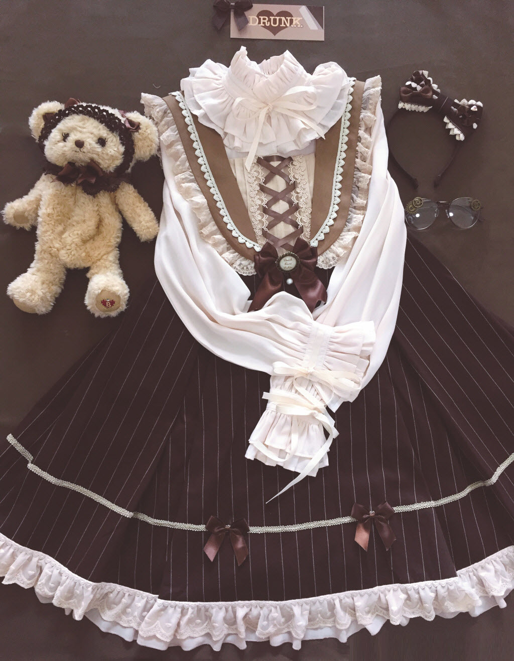 DrunkCoco -Tiramisu- Lolita Jumper Dress