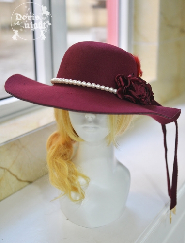 Doris Night -Winter Princess- Lolita Wool Hat display picture 3