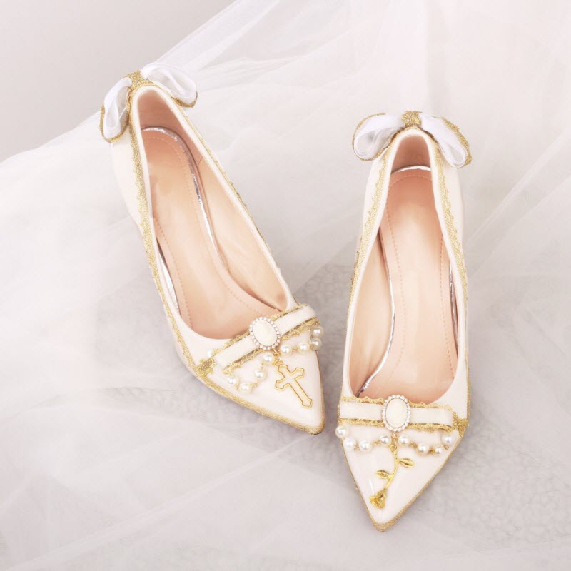 White (3cm heel)