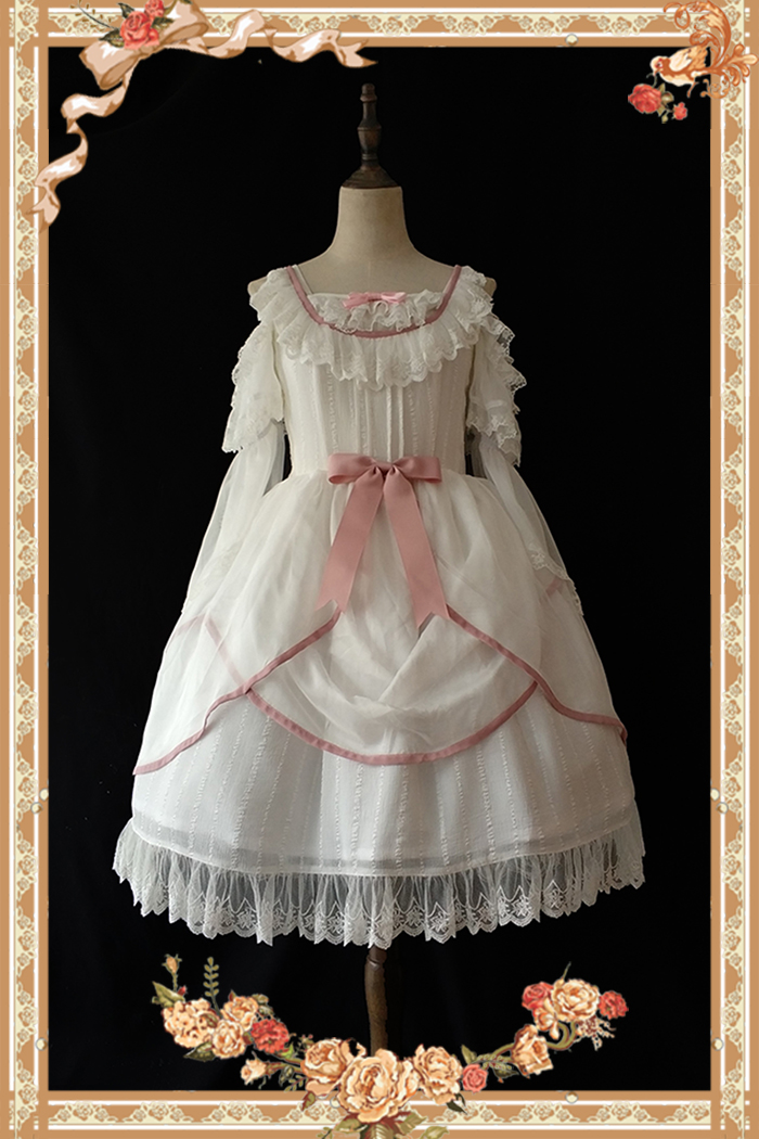 Infanta -Elegant Ballet- Unicolor Classic Lolita Jumper Dress