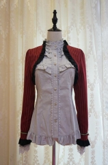 Little Dipper -The Bright Moon- Striped Lolita Short Jacket