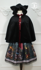 Miss Point -The Demon Cat- Gothic Lolita Cape with Cat Ears Hood