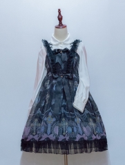 Angelcat -Jeweled Crosses- Gothic Lolita Jumper Dress