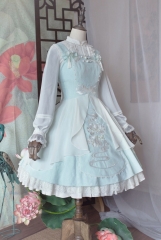 Arcadian Deer -Herbal.White Peony Root- Embroidery Qi Lolita JSK and OP Dress