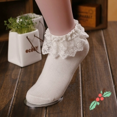 Sweet Lace Lolita Cotton Short Socks - Same Day Shipment