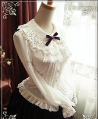 R-series -The Cats' Choir- Vintage Classic Lolita Blouse - Customizable