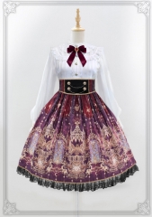 Moonlight Forest -Griffin's Whisper- Lolita High Waist Skirt