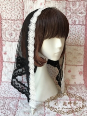 Embroidery Lace Gothic Lolita Veil