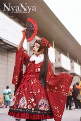 NyaNya Lolita -Kaguya- Wa Lolita Kofurisode Swinging Sleeves OP Dress