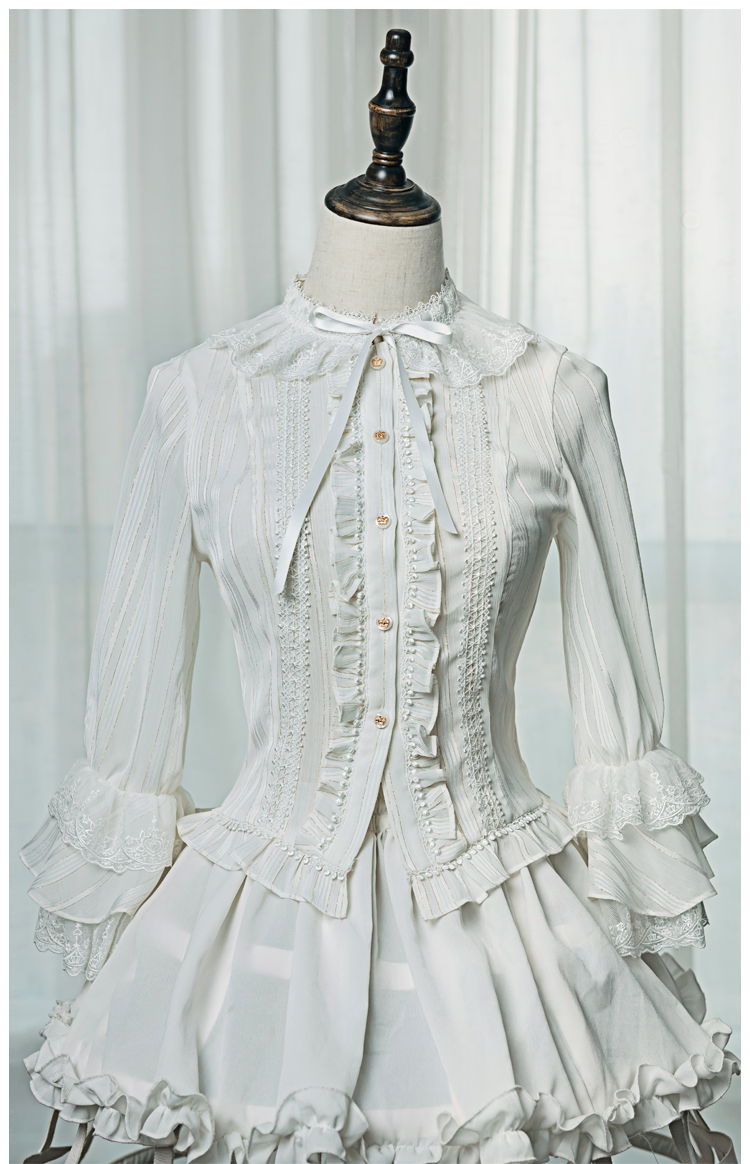 Arcadian Deer -The Royal Circus- Sweet Vintage Classic Lolita Blouse (Shipping Date: In February)