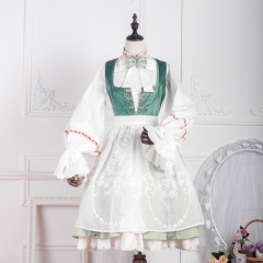 ZJ Story -Anna Polka- Embroidery Vintage Classic Lolita Apron