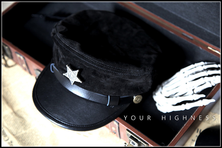 goth military hat