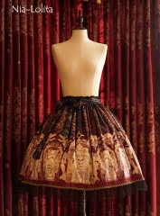 Nia Lolita -The Queen of the Dead- Gothic Lolita Skirt