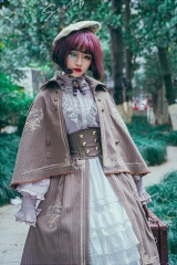 Surface Spell -Unfinished Book- Vintage Classic Lolita Embroidery Cape (2018 Version)
