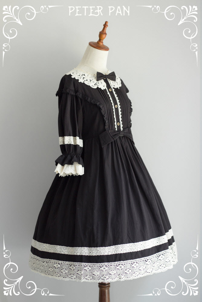 Star Fantasy -Peter Pan- Vintage Classic Lolita OP Dress (Short Sleeves ...