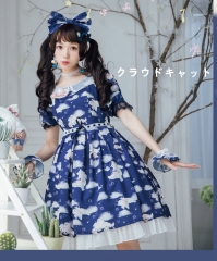 Miss Point -The Flying Cats- Sweet Lolita OP Dress