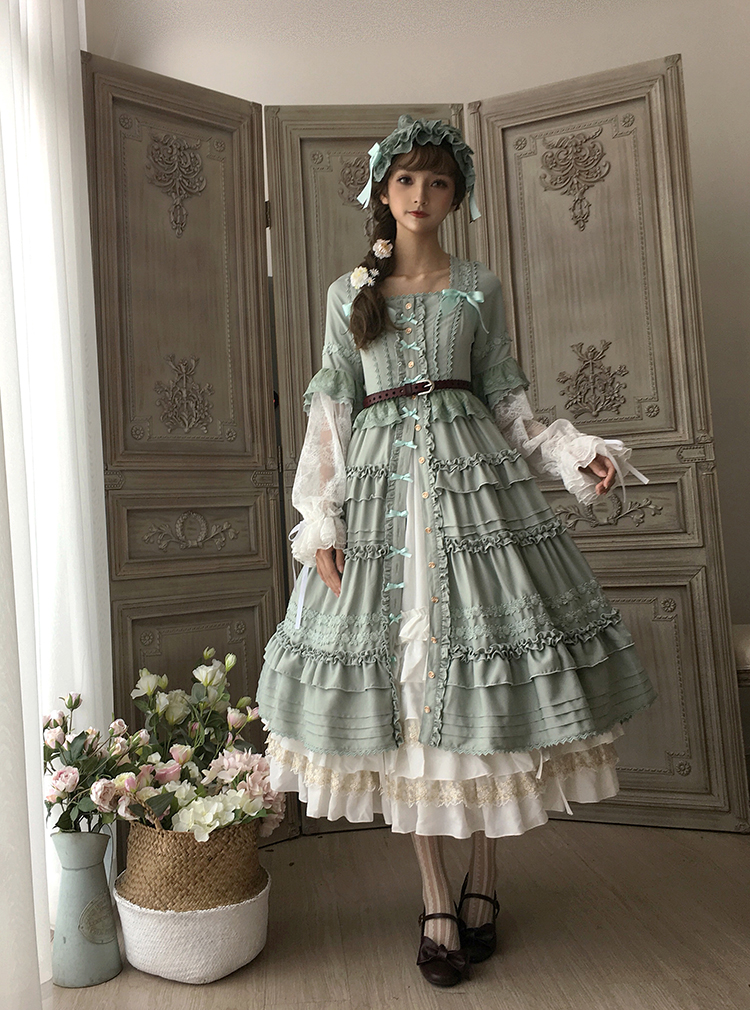 Little Dipper -Classic Mary- Vintage Classic Lolita Open Front OP Dress