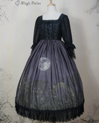 Magic Potion -Moon Castle- Gothic Lolita OP Dress (Mid-length Sleeves Version)