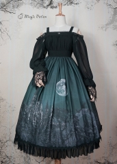 Magic Potion -Moon Castle- Gothic Lolita OP Dress (Long Sleeves Version)