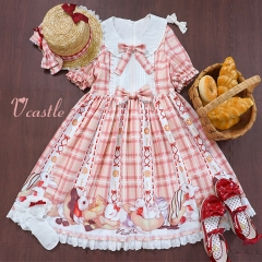 Vcastle -Little Bunnies and Their Sweet Doughnuts- Sweet Lolita OP Dress