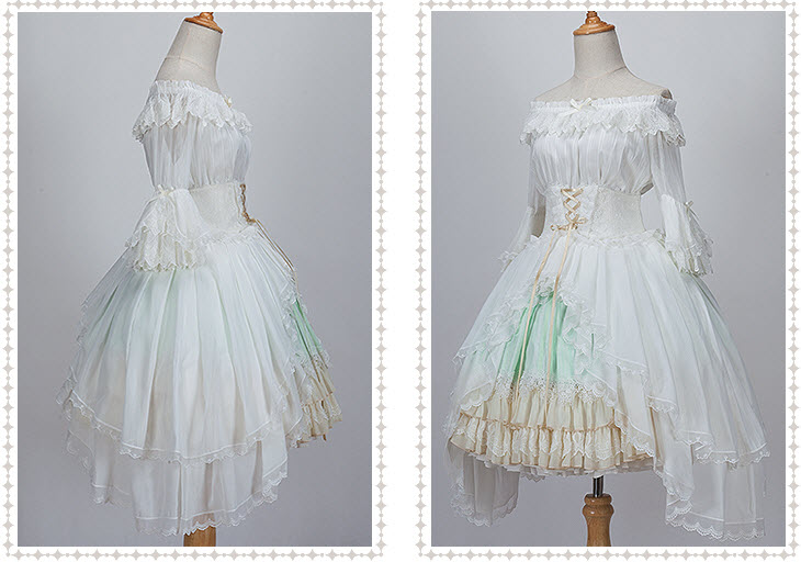Jewelry in Sunrise -The Princess in the Forest- High Waist Lolita Skirt