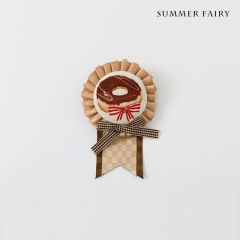 Summer Fairy -Doughnuts- Sweet Lolita Rosette and Hairclip