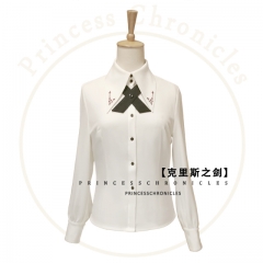 Princess Chronicles -The Sword of Chris- Gothic Lolita Blouse with Embroideries on Collar