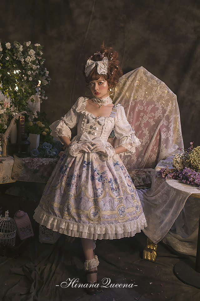 Hinana -The Secret Fairy Garden- Vintage Classic Lolita OP Dress Version I