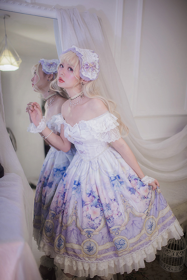 Hinana -The Secret Fairy Garden- Vintage Classic Lolita Jumper Dress