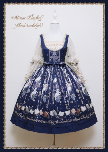 Avenue Denfer Peri's Workshop ロリィタ JSK Avenue Denfer -Fairies Workshop- Vintage Classic Lolita Open Front JSK