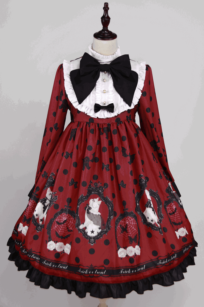 Haw Berry -Trick or Treat- Halloween Themed Lolita JSK and OP Dress