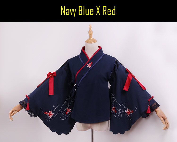 Navy Blue X Red
