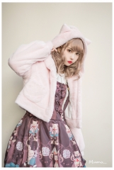 MUMU -The Happy Cat- Sweet Lolita Short Fluffy Coat