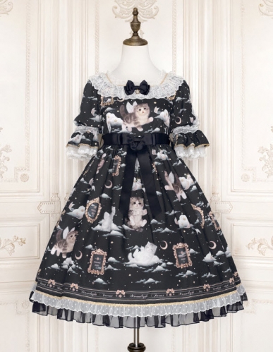 Kittens in Cloud Kingdom」lolita ロリータ服op-